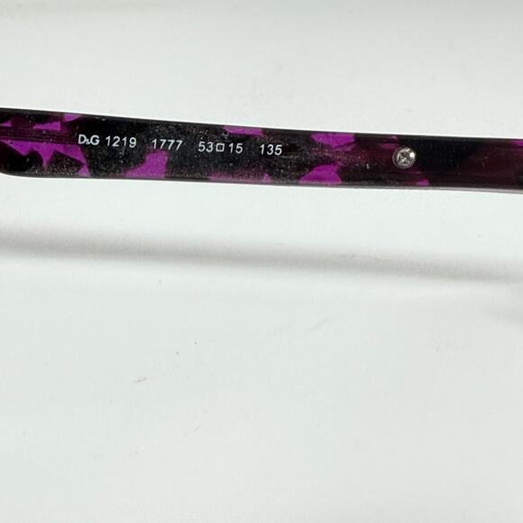 Dolce Gabbana Eyeglasses Frames Purple Black 1219 1777 53-15-135‎ H18800